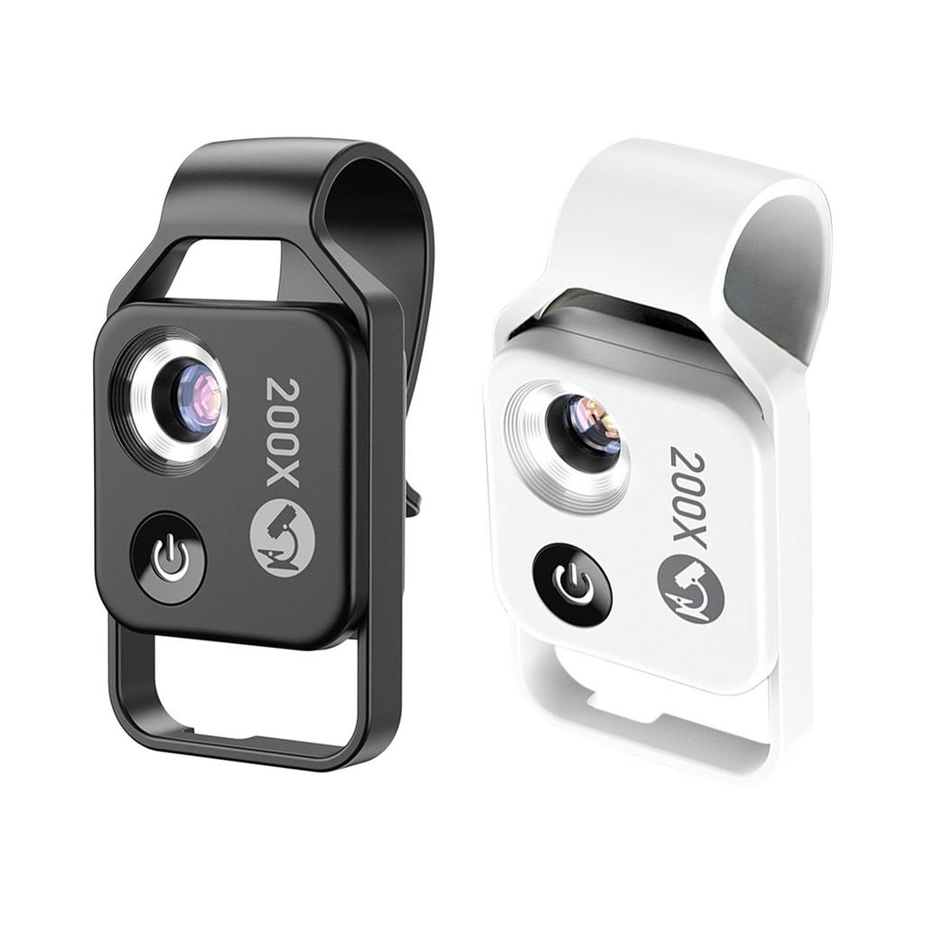 200x Magnification Microscope Lens Mini Micro Lens HD Optical Lens for Most Smartphones Portable to Carry for iOS & Android