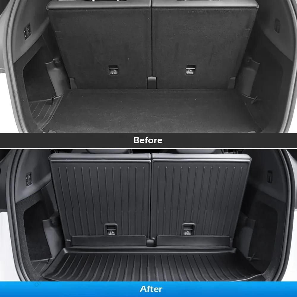 For Tesla Model YL 6 Seat 2026 2027 2025 All-Weather TPE Cargo Liner Frunk Trunk Mat Seat Back Protector Accessories