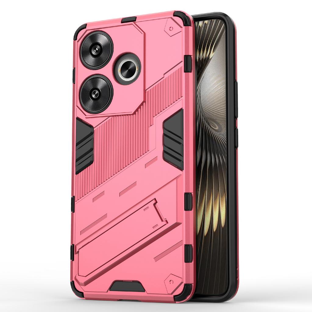 För Xiaomi Redmi Turbo 3 5G/Poco F6 5G Skal Stöttåligt PC+TPU Telefonskydd med Ställ