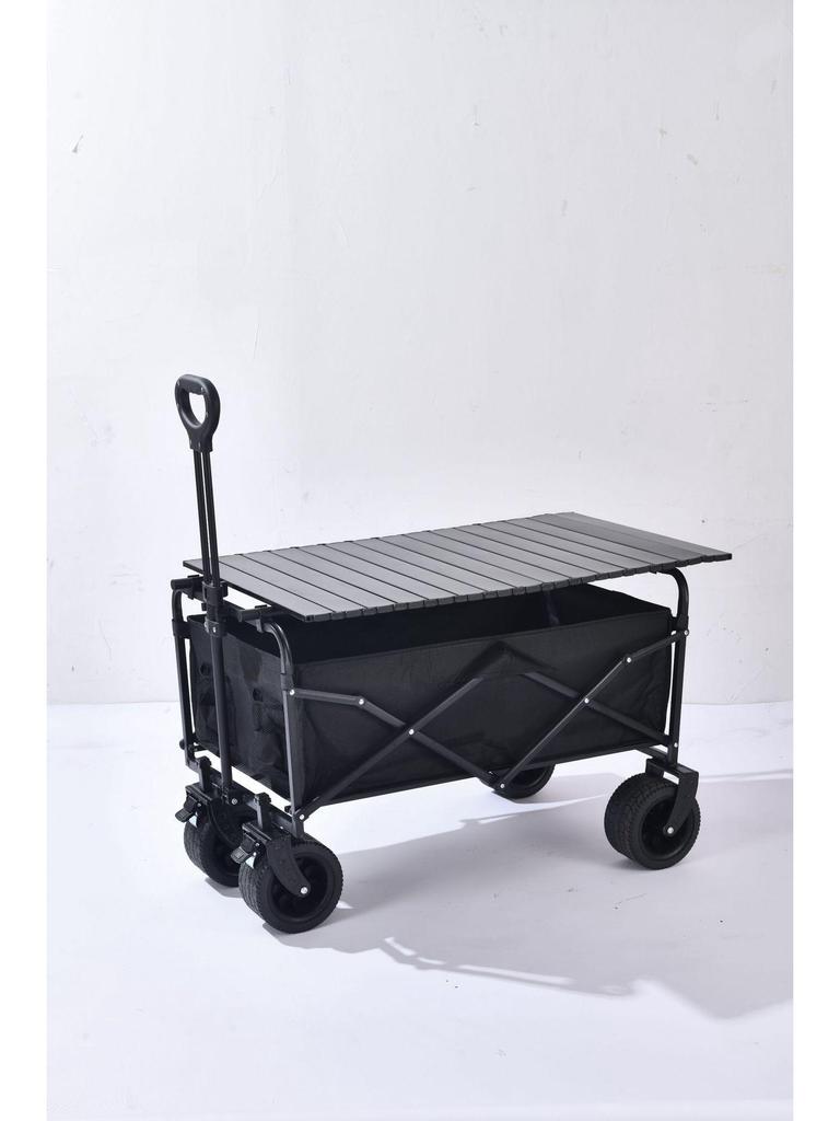 Manufacturer's Foldable Outdoor Camping Cart: Large Picnic Trailer and Children's Lying Cart