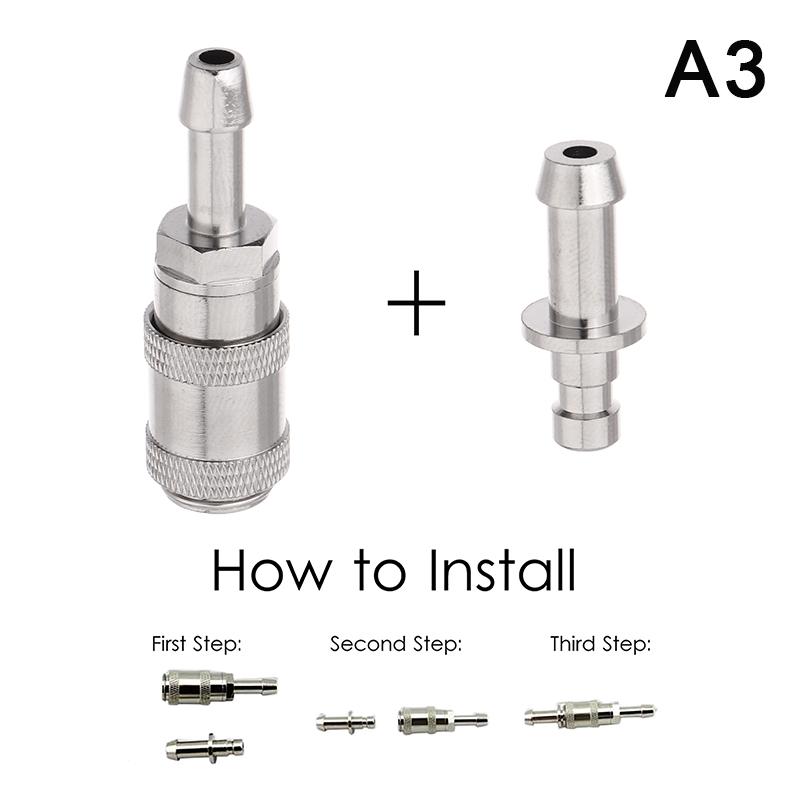 Metal Air Hose Connector Nibp Adapter Blood Pressure Meter Bp Cuff Joint Link Male Female Quick Connection Bayonet Airway Joints