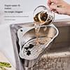 Household 304 stainless steel non perforated washing vegetable filter water triangle drain basket kitchen sink hanging shelf