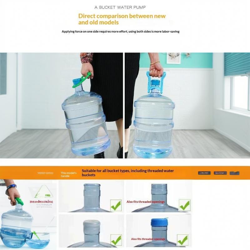 Heavy Duty Plastic Water Bucket Handle Labor Saving Portable Pail Grip Lifter for Household Cleaning Fishing Camping