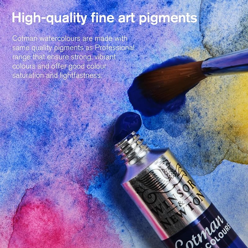 

Winsor & Newton Cotman Watercolor Paint, 8ml (0.27-oz) Tube, Ivory Black 0.27 Fl Oz (Pack of 1) чёрный