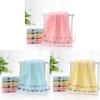 Premium Cotton Thick Absorbent Face Towel Soft Washcloth For Home Use In Blue Yellow And Pink