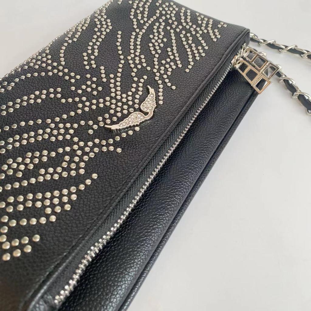 Bag lady flip classic fashion Spanish tail goods explosion shoulder bag full of diamond wings light luxury high-end