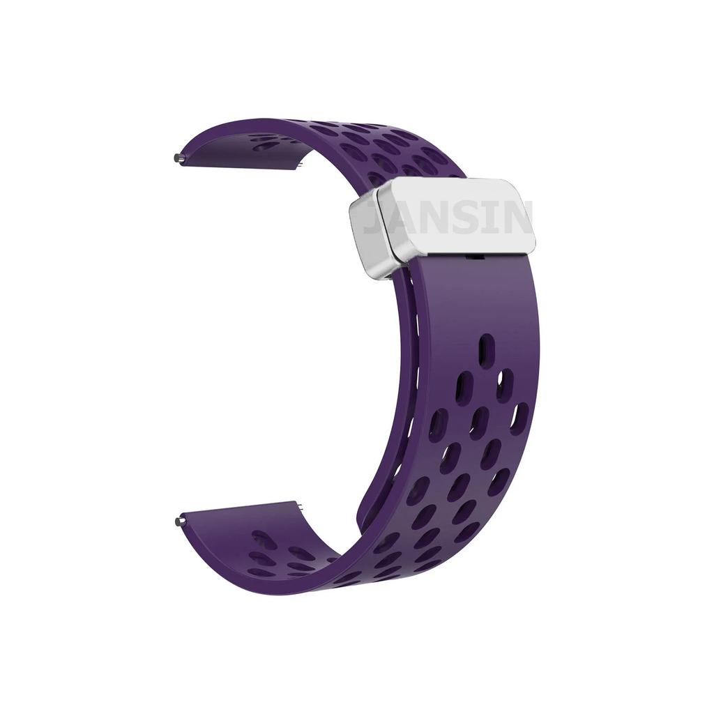 22mm Magnetic Silicone Strap For Amazfit Bip 6 5 5 Unity/GTR 2 3 4 Breathable For Amazfit Stratos/Balance/Pace Sports Wrist Belt