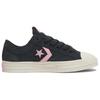 Converse Star Player 76 comfortable and versatile slip-resistant durable low-top skate shoes for both men and women in black