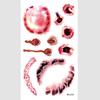 Halloween Temporary Horror Surgery Wound Scar Tattoo Stickers