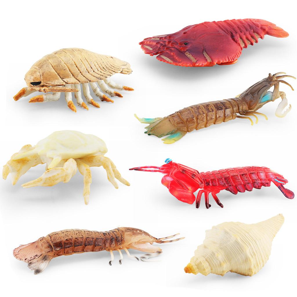 Realistic And Durable Pvc Ocean Creature Model Collection Featuring Snowman Crab And More