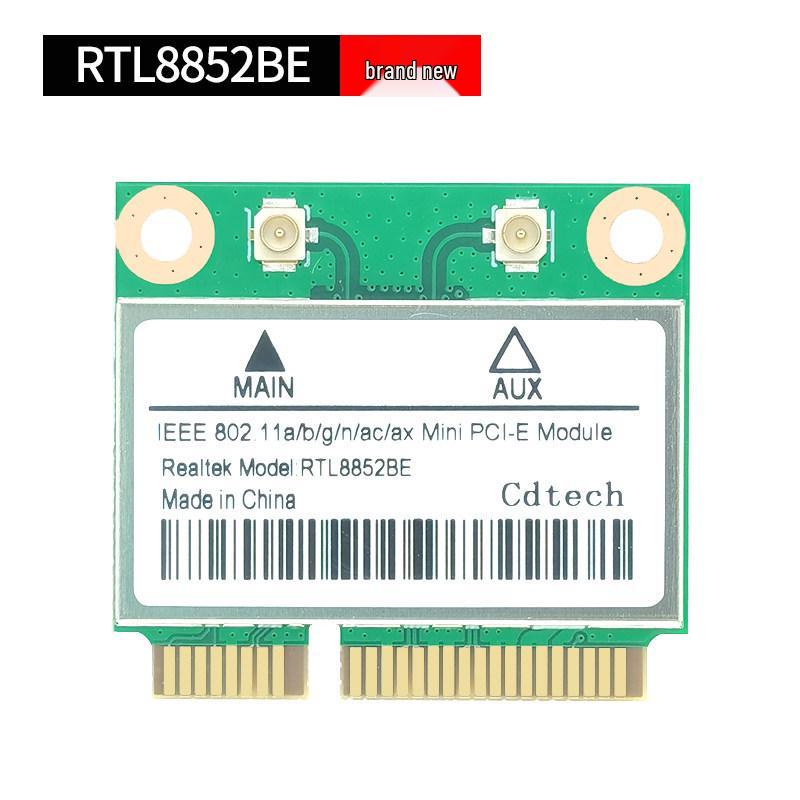 RTL8852BE Dual-Band AX1800 WiFi 6 Network Card with Bluetooth 5.2 (MINI PCIe)