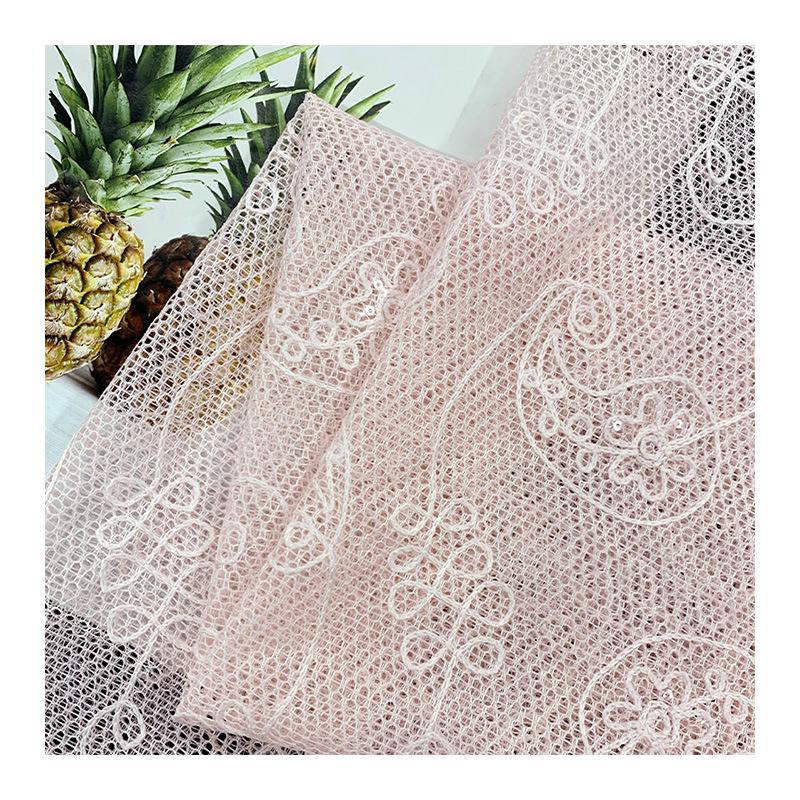 Children's Embroidered Cashew Mesh Lace Skirts and Dresses for Performance Wear