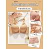 Damen Nude Gerippter Nahtloser Kabelloser Push-Up BH Bequemes Hebe Bralette