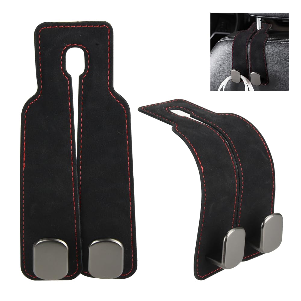 

Eight Shop Ya Headrest Car Seat Hooks Simply Hang Bags and Shopping Bags (2-Pack) - (Black) чёрный