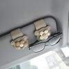 Universal Auto Sun Visor Glasses Box Flower Design Card Ticket Holder Eyeglasses Accessories
