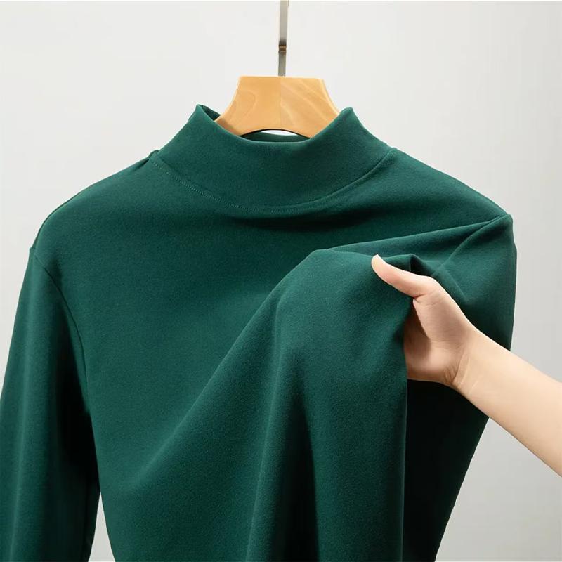 

Мужская модная черная рубашка с длинным рукавом и полувысоким воротником для осени и зимы 5XL (Recommended 180-200 jin) темно-зеленого