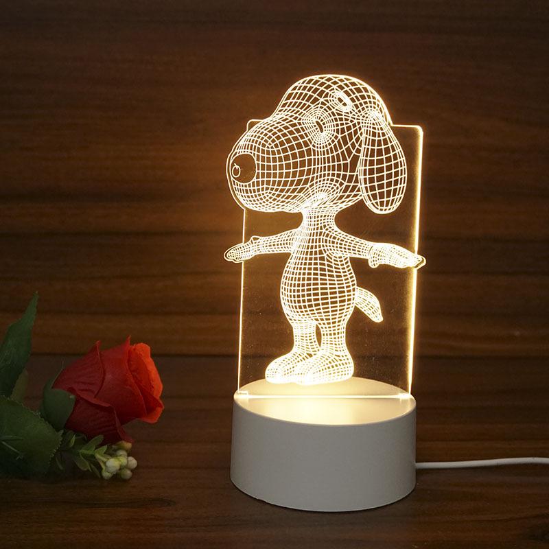 3D LED Night Light: USB Bedside Lamp & Luxury Commemorative Gift