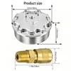 Easy Installation Fuel Filter Cap with Pressure Port for 6.0L Aluminum Filter Caps Replacement Auto Accessory