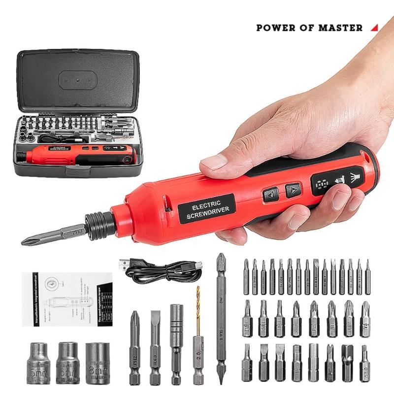 Fast Charging Mini Electric Screwdriver 20Nm 3.6V Rechargeable Cordless Power Tool for Household Repairs and Assembly