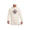 Nike Alphabet Pattern Print Long Sleeve Hoodie Men Tops Beige FB7124-027