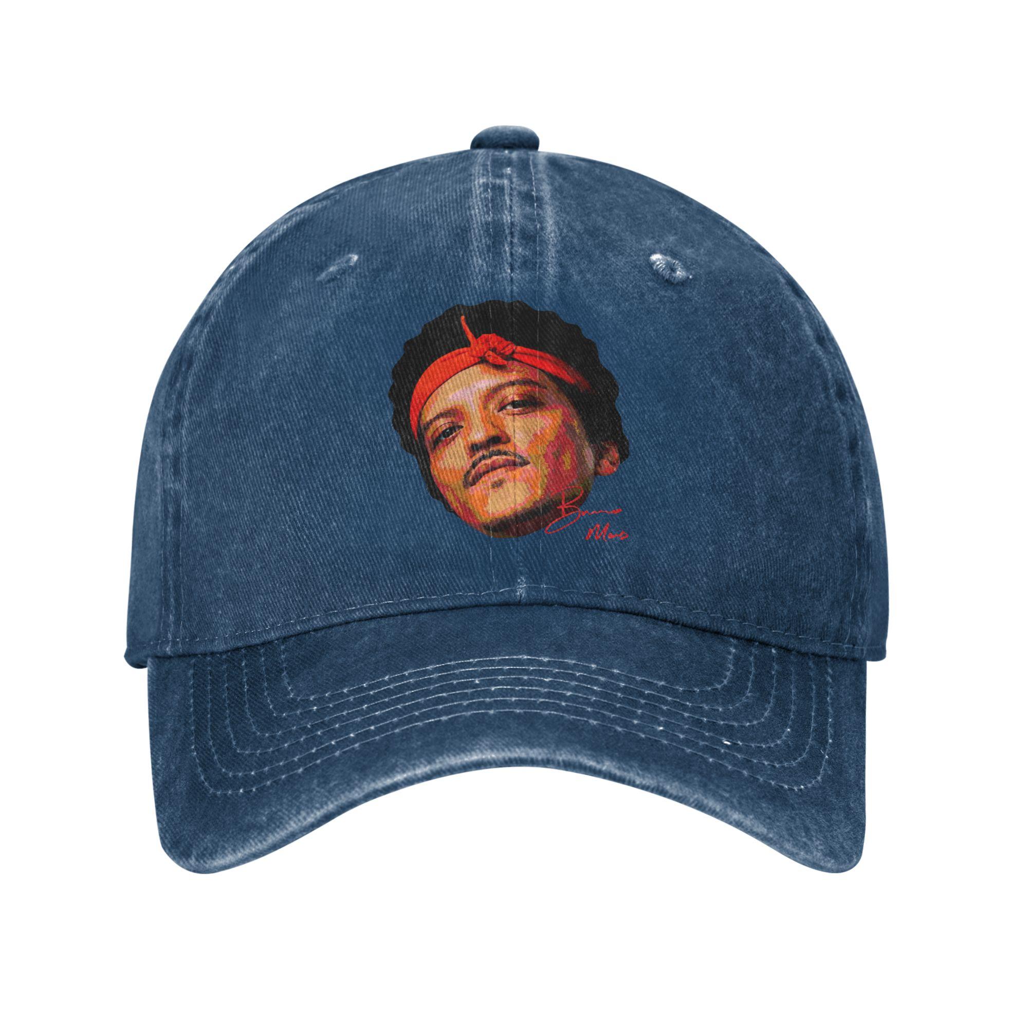 

Rapper Bruno Mars The RoUnisextic Tour 2026 Baseball Cap Sun Running Hippie Washed Trucker Hat Couple Women y2k Snapback Cap One Size