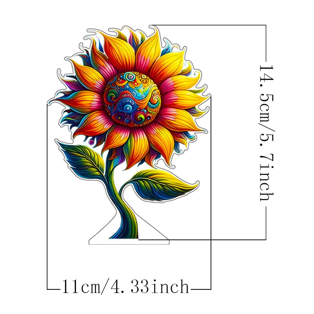 

Узор с мультяшным подсолнухом, креативное украшение, украшение гостиной, украшение входной группы, украшение, дарение подарков, подарок на день рождения Pack of 1 разноцветный