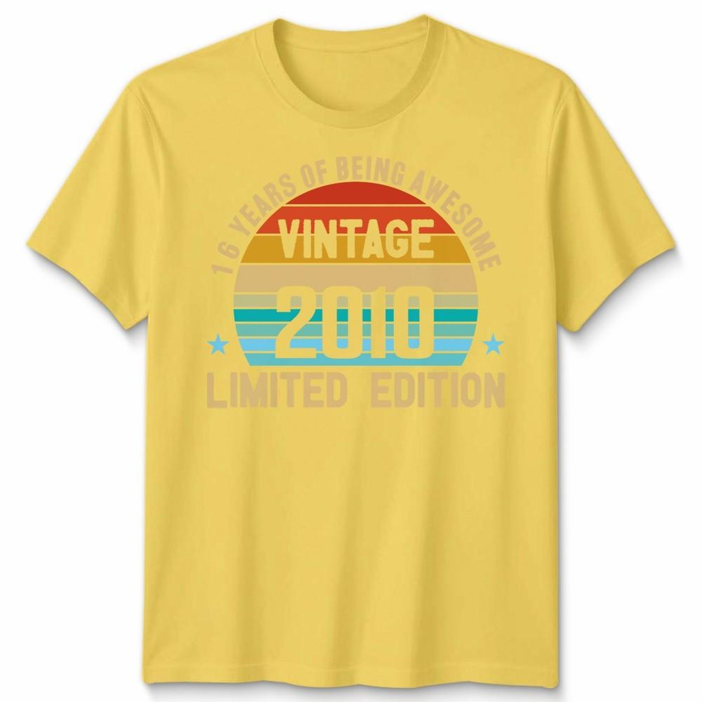 Vintage 2010 Funny 16 Years Old 16th Birthday Unisex T Shirt Unisexs Unisexs Tee