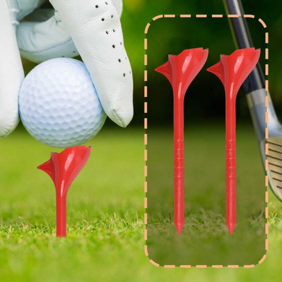 Tee Da Golf Riutilizzabili 10 Pezzi - Angolo 10 Gradi, Plastica Resistente, Riduce Attrito E Migliora Stabilità - Foto 5