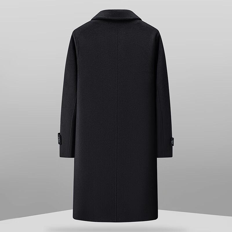 FAPAI Men's 70% Merino Wool Long Overcoat