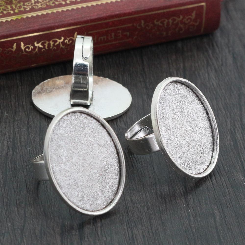 

18x25mm 5pcs Antique Bronze and Antique Silver Plated Brass Oval Adjustable Ring Settings Blank/Base,Fit 18x25mm Glass Cabochons античный серебряного