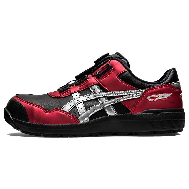 Asics Winjob CP306 Boa Leather Comfortable Low-Top Casual Shoes Unisex Shoes Black Red Silver 1273A029-003