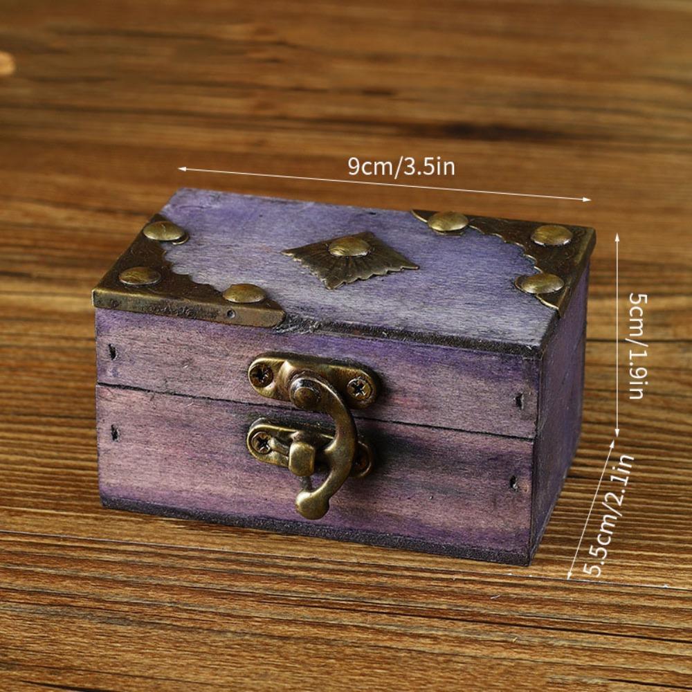 Portable Buckle Jewelry Storage Box Small Size Keepsake Case Treasure Chest Box  Cosmetics Sorting