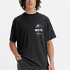 Levis Logo Graphic Loose Comfortable Crew Neck Short Sleeve T-Shirt Men T-Shirts Black 87373-0048