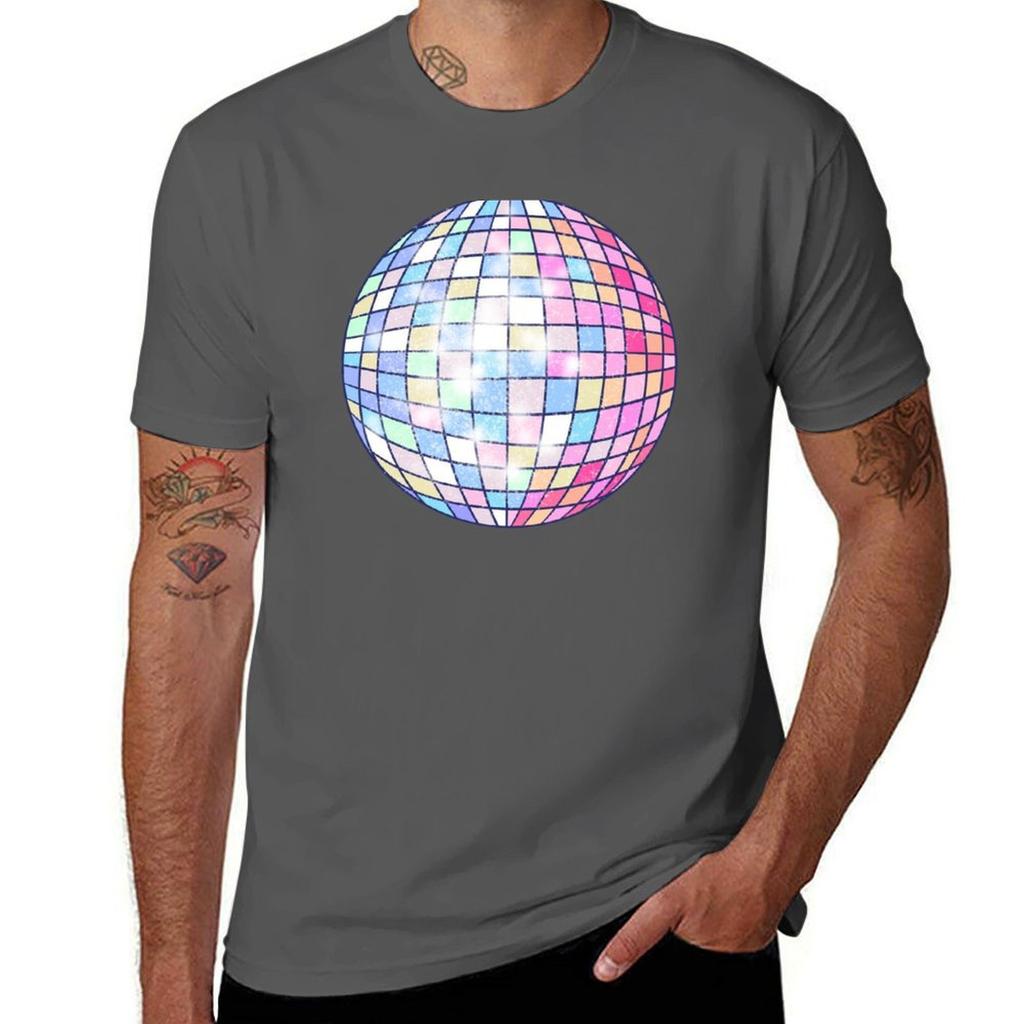 Colorful Disco Ball TShirt Large Size Breathable Tee