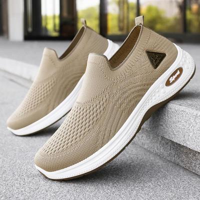 Neue Atmungsaktive Wanderschuhe Weichsohlige Einzelne Schuhe Flachmündige Vielseitige Schuhe und Bequeme Schuhe