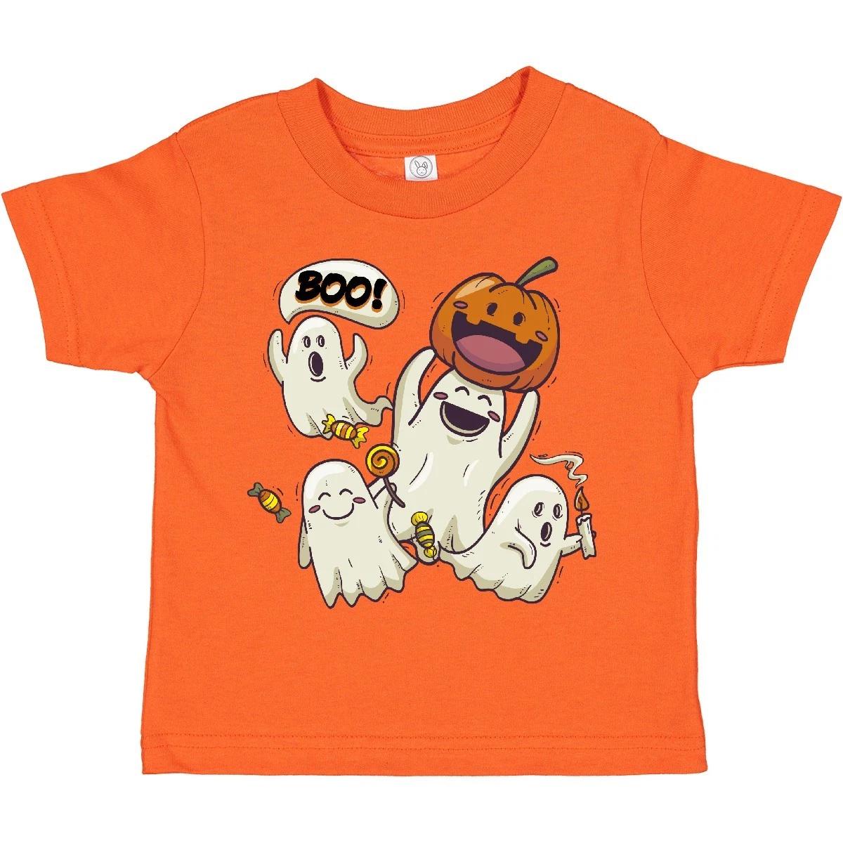 

Inktastic Halloween Ghosts Toddler T-Shirt Ghost Pumpkin Boo Trick Or Treat Kid 140