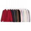Mens Oversized Drop Shoulder Hoodie Thick Cotton Blend Pullover Sweatshirt Fall Winter Casual Wear
