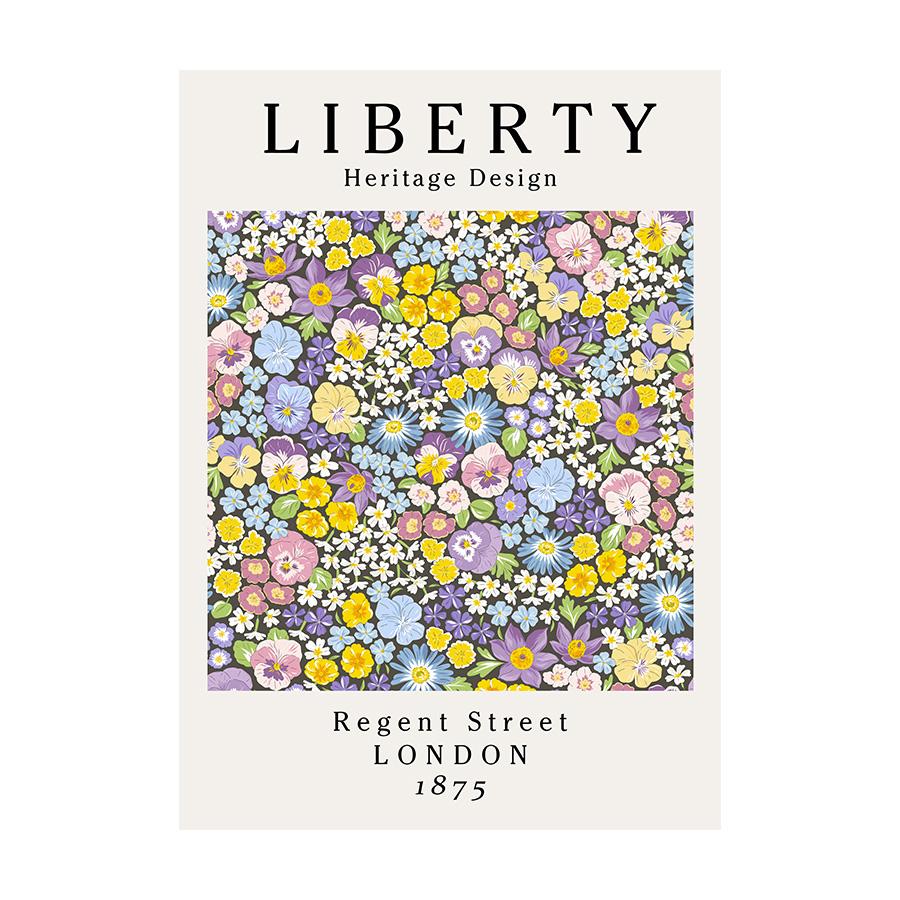 Simple Nordic Small Fresh Art Abstract Flowers and Flowers Poster Porch Living Room Decoration Painting