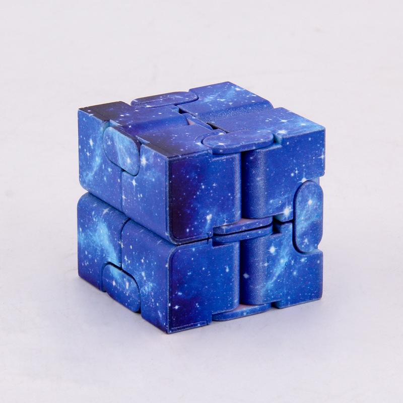 Infinity Magic Cube Hvězdná obloha Čtvercové puzzle Hračky Čtyřrohé bludiště Hračky Děti Dospělí Dekomprese Relaxační Ruční pro ADD