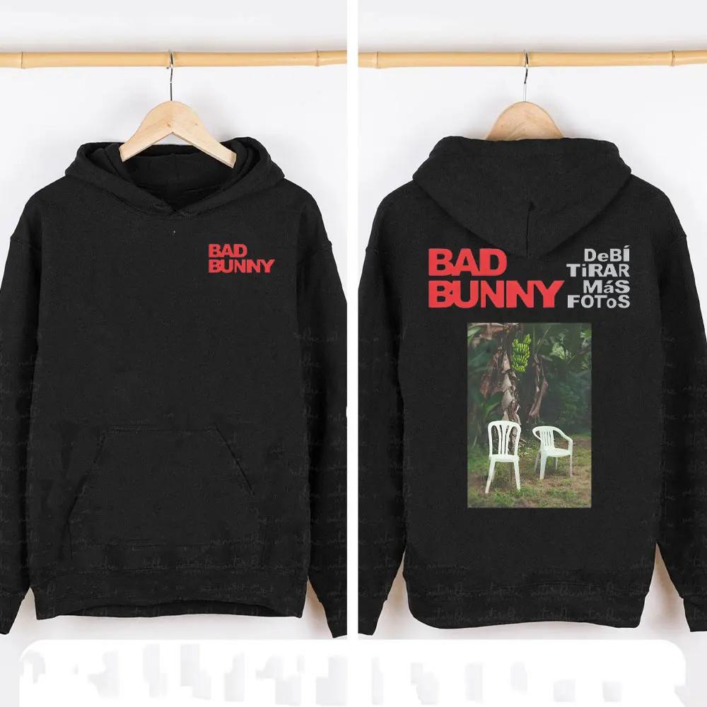 2025 Bad Bunny Debi Tirar Mas Fotos Hoody Latin Music Reggaeton Streetwear Wo Oversized Pullover Hoodied Collar Hoodie Tops