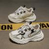 2025 Autumn New Dad Shoes Boys Korean Version Breathable Wear-resistant Fashion Casual Shoes Student Running Sports Shoes