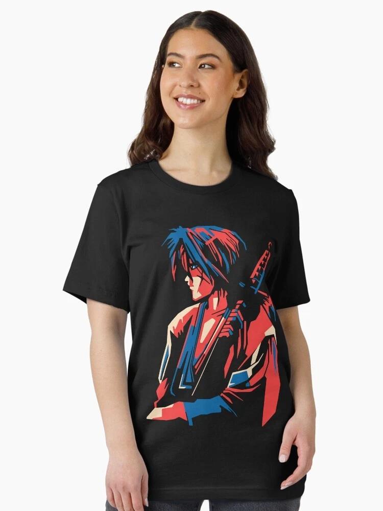Anime Rurouni Kenshi Ready For Battle Dark Hot T Shirt S