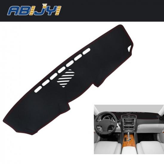 Red Leather Car Dashboard Cover Non-Slip Dashmat Dash Mat For Lexus IS250 IS350