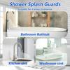 2 Pcs Bathtub Water Guards,Bathroom Shower Splash Guard for Tub, Shower Water Guard for Bathtub Shower Guards Removable, Bathtub Water Splash Guards