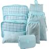 Sac de Rangement de Voyage Ensemble de Neuf Pièces, Trousse de Toilette, Classification des Vêtements, Ensemble de Rangement pour Bagages Ensemble de 9 Pièces