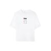 FILA Drop Shoulder Sleeve T Shirt Women's Standard White F11W133195F-WT