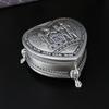 Antike Ägyptische Schmuckschatulle mit Diamanten Europäische Retro Herzförmige Kleine Schmuckschatulle Hochwertige Klappdeckel Staub Ohrstecker Aufbewahrungsbox
