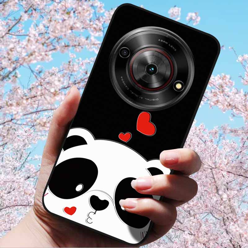For ZTE Blade A75 5G 6.6" Cases 3D Relief Flower Soft Silicone Luxury Cover for ZTE Blade A75 5G 3D Phone Cases ZTE Blade Z2357N