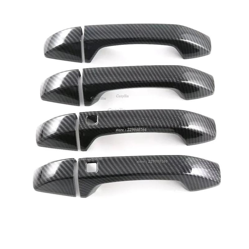 For Ssangyong Torres 2024 abs Carbon Fiber Side Door Handle Cover Trim Bowl et Sticker Protector Car Accessories