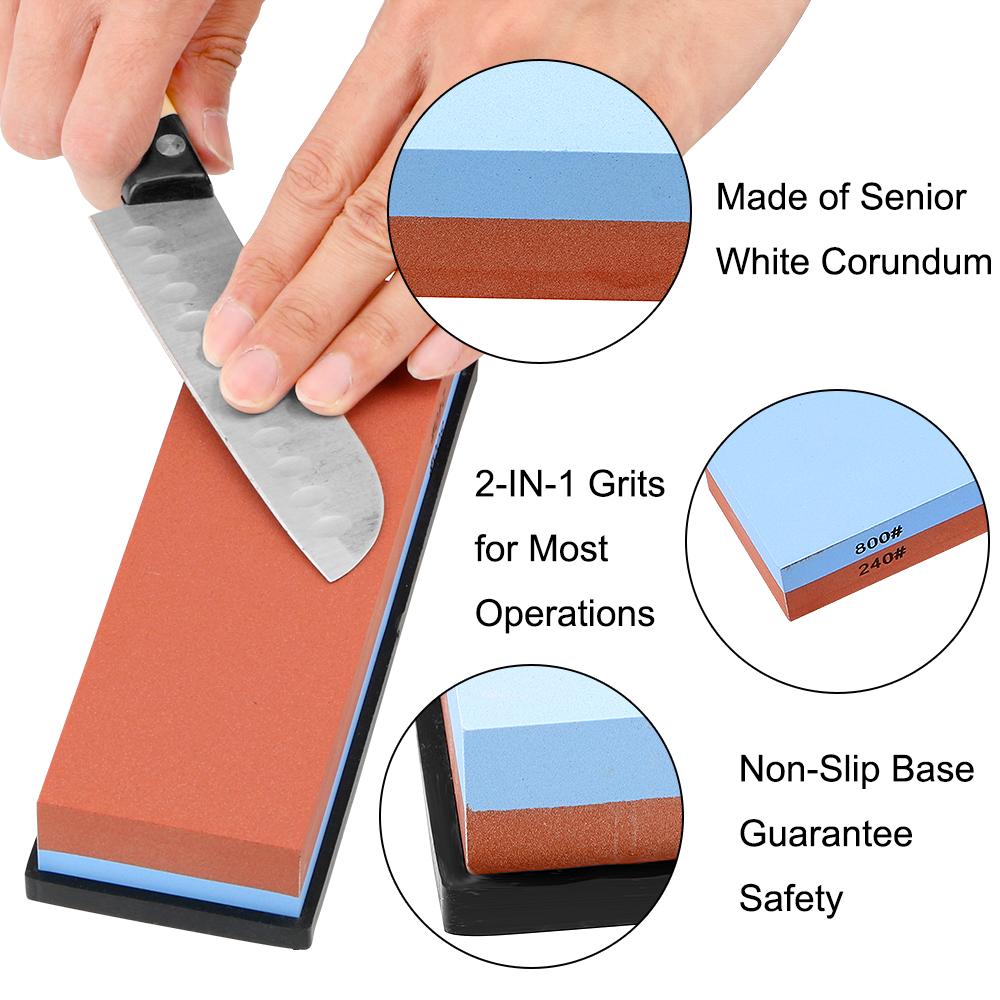Grinding Stone Sharpening Stones Honing Kit 2-IN-1 Kitchen Tool Knife Sharpener 240 To 6000 Grit Polishing Tools Whetstone